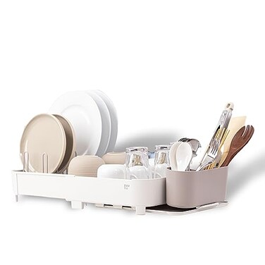 Zuutii Dish Drying Rack with DrainboardExpandable175254 Large Dish RackSink Dish Drainer with Utensil HolderDish Rack for Kitchen Counter
