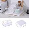 AppleTofu Dish Drainer Rack Plate Cutlery Pots and Pans Drying Rack for Kitchen with Beechwood Handles Modern Retro Design Drip Tray with Metal Rack White