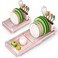 TOOLF Small Dish Drying Rack Mini Expandable Compact Dish Rack Slim Extendable Stainless Steel Dish Drainer for Kitchen Plate Storage Space Saving Dish Strainer in Sink or on Home Countertop Pink