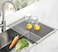 Sayehuanye Roll Up Dish Drying Rack 177 x 118 Over The Sink Dish Drying Rack Kitchen Dish Rack Foldable Dish Drainer Stainless Steel Dish Drying Rack for Kitchen Sink Counter Storage Grey
