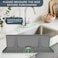 Gosmol Silicone Faucet Drip Catcher Tray Mat Upgraded Design Sink Backsplash Guard Behind Faucet Silicone Faucet Mat for Dish Soap Sponge Holder Kitchen Counter Bathroom Kitchen Sink Splash Guard Grey