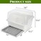 Acshio Dish Drying Rack Plastic Plate Cup Dryer Holder with Lid Removable Drainboard Cutlery Utensil Dish Nursing Bottle Organizer for Tableware Kitchen Cabinet
