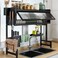 ASIEIT Dish Drying Rack 3Tier Over The Sink Dish Drying Rack 335 Over Sink Dish Rack for Small Kitchen SpaceSaving Dish Rack with Cover Baskets Utensil Large Sink Storage Organizer Black