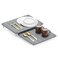 SpaceAid 2 Pack Stone Dish Drying Mats for Kitchen Counter Expandable Absorbent Rack Dish Pad Quick Dry Diatomaceous Earth Dishes Mat Tray Absorbing Sink Stone Mat Board Gray