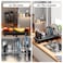 SanDream Small Dish Drying Rack with Removable Utensil Holder AntiScratch Base Stainless Steel Dish Rack Dish Drying Rack with Drainage Space Saving Design for Kitchen Counter Black