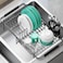 Urackify Dish Drying Rack in Sink Stainless Steel Expandable 14518L Over The Sink Dish Rack with Utensil Holder SpaceSaving Dish Drainer for Kitchen Counter 1 Piece Matte Black