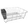 Sweet Home Collection Dish Drying Rack Cutlery Holder 2 Piece Set Compact SinkFitting Dish Drainer with Rubberized Undercoating SpaceSaving Kitchen Organizer for Plates Cups Bowls Utensils In Sink Dar