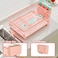 GAOKASE Dish Drying Rack Stainless SteelDish Rack Dish Racks for Kitchen Counter Kitchen Dish Drainers with Removable Utensil HolderNew Drain OutletPlate Rack and DrainboardPink11 W x 15 L