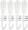 PinCute 60 Pack Concrete Wall Hooks Wall Picture Hangers with Invisible Nails No Drilling Picture Hanging Hooks for Stucco Cement Wall and More