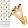 Picture Hang Solutions PHS Professional Picture Hanging Hooks with Nails Heavy Duty 50 lbs Picture Hangers for Drywall Plaster Walls 100 Pack Wall Hooks for Pictures Frames Mirrors Canvas Art