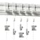 Picture Hang Solutions PHS Picture Rail Hanging System 5 Pack Gallery Set with White Picture Rail Molding Hooks Invisible Wire Adjustable Hooks Professional Art Hanging System for Walls