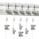 Picture Hang Solutions PHS Picture Rail Hanging System 5 Pack Gallery Set with White Picture Rail Molding Hooks Invisible Wire Adjustable Hooks Professional Art Hanging System for Walls