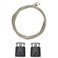 AS Hanging Display Systems AddOn for Picture Rail Hanging System Kit 2 Twist Steel Cables 48in 2 Picture Rail Hooks Strong Metal Hanging Cables Hooks for Frames Arts Paintings at Home Office