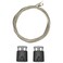 AS Hanging Display Systems AddOn for Picture Rail Hanging System Kit 2 Twist Steel Cables 48in 2 Picture Rail Hooks Strong Metal Hanging Cables Hooks for Frames Arts Paintings at Home Office
