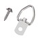 OMOTOOL D Ring Picture Hangers 100 Pack Heavy Duty with Screws for Hanging Clock Paintings Artwork Picture Painting Frame CrossStitch