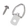 OMOTOOL D Ring Picture Hangers 100 Pack Heavy Duty with Screws for Hanging Clock Paintings Artwork Picture Painting Frame CrossStitch