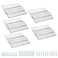 AENTGIU French Cleat Picture Hanger 4 Aluminum Z Clips Interlocking Picture Cleat Wall Mounting Bracket Hardware Kit for Whiteboard Panels Shelf Artwork Cabinet Art Frames 5 Pairs