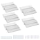 AENTGIU French Cleat Picture Hanger 4 Aluminum Z Clips Interlocking Picture Cleat Wall Mounting Bracket Hardware Kit for Whiteboard Panels Shelf Artwork Cabinet Art Frames 5 Pairs