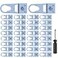 KIBBEH 30 Sets of Metal Frame DRing Picture Hangers with Screws and Screwdrivers for OpenType Frame Channels Will Not Damage Photo Frames