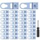 KIBBEH 30 Sets of Metal Frame DRing Picture Hangers with Screws and Screwdrivers for OpenType Frame Channels Will Not Damage Photo Frames
