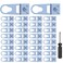 KIBBEH 30 Sets of Metal Frame DRing Picture Hangers with Screws and Screwdrivers for OpenType Frame Channels Will Not Damage Photo Frames