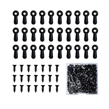 ZTEOFO 100 Pieces Metal Picture Frames Turn Button Fasteners with 100 Pieces Screws Picture Frame Hardware Backing Clips Picture Turn Button Frame Picture Turn Button Fasteners Set