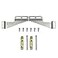 Picture Hang Solutions Wall Buddies Small Hanger for Wood Picture Frames Supports 30 lbs 5 Pack Includes Wall Hooks Nails and Screws