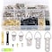 Swpeet 601Pcs Heavy Duty Picture Hangers Kit with 1 Mini Gradienter Assorted Picture Hangers Hooks with Screws Kit for Home Office Photo Picture Painting Hanging Solutions with Box 7 Models