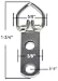 888 Corp 2 Hole Heavy Duty D Ring Picture Hanger with Screws Pro Quality 100
