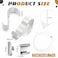 Dunzy 5 Pcs Picture Rail Hanging System Kit Picture Rail Hooks Molding Hangers with Invisible Nylon Cord and Adjustable Hooks for Exhibition Art Gallery Supplies White 71 Clear Perlon CordWhite