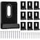 BAGTeck 10Pcs Metal Mirror Clips Wide Channel Mirror Hanger Clip Kit Large Heavy Retainer Clips for Mirrors with Screw Mirror Clips for Wall Mounting Frameless Mirror Billboard Displays Tile Display
