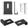 BAGTeck 10Pcs Metal Mirror Clips Wide Channel Mirror Hanger Clip Kit Large Heavy Retainer Clips for Mirrors with Screw Mirror Clips for Wall Mounting Frameless Mirror Billboard Displays Tile Display
