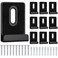 BAGTeck 10Pcs Metal Mirror Clips Wide Channel Mirror Hanger Clip Kit Large Heavy Retainer Clips for Mirrors with Screw Mirror Clips for Wall Mounting Frameless Mirror Billboard Displays Tile Display