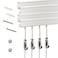 NACETURE Picture Hanging System with Wall Rails Art Hanging Kit Including 4 x 24 Inch Rails Adjustable Hanging Wires Hooks Wall Mounted Frame Display for Photos Artwork Home Dcor