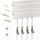 NACETURE Picture Hanging System with Wall Rails Art Hanging Kit Including 4 x 24 Inch Rails Adjustable Hanging Wires Hooks Wall Mounted Frame Display for Photos Artwork Home Dcor