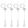 cezelux 4 Pack 6ft Ceiling Sign Hanger Wire Kit 2m Adjustable Suspension Hanging Cable Wire with Hook Wall Mount Suspension Cable for Art Work LED Screen Billboard Lights Mirror Picture Holds Up to 10
