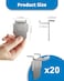 (ApeBestApeBest 20 Canvas Hangers for Drywall Claw Hooks Heavy Duty Damage Free Holds up to 40 lb 18x24 Large Canvas Picture Frame Hanger Kit Wall Hanging Hook Easy Removable for Room Dcor