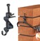Lewufe Stainless Steel Brick Wall Clips Brick Hooks Clamp Outdoor Heavy Duty 18 to 34 Brick Hook Brick Hangers No Drill 6 Packs
