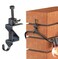 Lewufe Stainless Steel Brick Wall Clips Brick Hooks Clamp Outdoor Heavy Duty 18 to 34 Brick Hook Brick Hangers No Drill 6 Packs