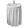 Dependable Industries inc. Essentials Dependable Industries Fabric Sink Skirt Diamond Stitch White