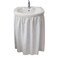 Dependable Industries inc. Essentials Dependable Industries Fabric Sink Skirt Diamond Stitch White