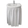 Dependable Industries inc. Essentials Dependable Industries Fabric Sink Skirt Diamond Stitch White