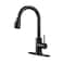 IBOFYY Kitchen Faucet with PullDown Spray Single Handle high arc Commercial Stainless Steel Matte Black Kitchen Sink Faucet with Deck Suitable for bar Laundry RV Farmhouse Matte Black