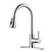 WOWOW Kitchen Faucet with Sprayer Kitchen Sink Faucet SUS 304 Stainless Steel High Arc Single Handle Brushed Nickel Kitchen Faucets with Pull Down Sprayer Pull Out Kitchen Faucet with Deck Plate
