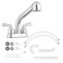 Pacific Bay Lynden Utility Laundry Sink Faucet with Swivel Stainless Steel Spout