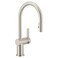 Moen Cia Spot Resist Stainless Modern Pulldown Kitchen Faucet with Power Boost Includes Optional Chrome Accents 7622SRS