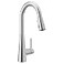 Moen Sleek Chrome Pulldown Kitchen Faucet Featuring Pull Down Sprayer with Power Boost High Arc Modern Kitchen Faucet OneHandle Easy Installation 7864