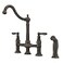 Pfister Courant Kitchen Faucet with Side Sprayer 2Handle High Arc Rustic Bronze Finish F0314COU