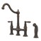 Pfister Courant Kitchen Faucet with Side Sprayer 2Handle High Arc Rustic Bronze Finish F0314COU