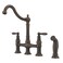 Pfister Courant Kitchen Faucet with Side Sprayer 2Handle High Arc Rustic Bronze Finish F0314COU